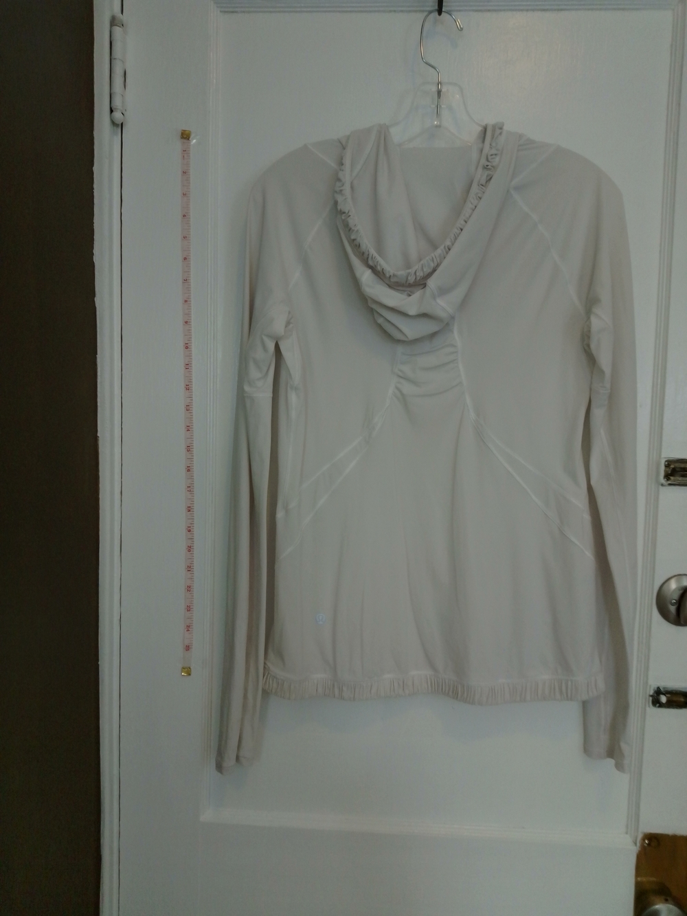 lululemon athletica Women Light Beige Hooded Long Sleeve Top 8